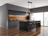 LED Balken Pendelleuchte 3 flammig Schwarz mit Holzbalken, Breite 60cm Bild 5