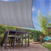 Lumaland Sonnensegel Rechteckig | 2 x 3 Meter | Wasserfester Sonnenschutz inkl. Befestigungsseile | Terrasse, Garten & Balkon Schattenspender aus Polyester (160 g/m²) mit UV Schutz 30+ [Orange] Bild 5