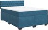 vidaXL Boxspringbett mit Matratze Dunkelblau 140x190 cm Samt 3286316 Bild 2