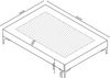 Doppelbett Lilla Textil 140x200 cm Dunkelgrau [en. casa] Bild 4