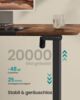SONGMICS Schreibtisch, elektrisch höhenverstellbar 72-120 cm, mit Memory-Funktion, Vintagebraun-Schwarz, 72 x 60 x 140 cm Bild 3
