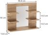 Badspiegelschrank Wilbur Goldkraft Eiche 58.8 x 50 cm mit Regalen Vicco Bild 2