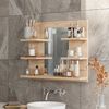 Badspiegelschrank Wilbur Goldkraft Eiche 58.8 x 50 cm mit Regalen Vicco Bild 5