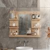 Badspiegelschrank Wilbur Goldkraft Eiche 58.8 x 50 cm mit Regalen Vicco Bild 3