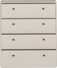 Schubkastenkommode >TEMPRA2< in Sand - 73,7x85,5x34,8cm (BxHxT) Bild 5