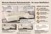 99rooms Massimo Wohnlandschaft Cordstoff POSO Blau mit Schlaffunktion Bild 5