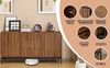 Sideboard 150x40x80 cm, Dunkelbraun, mit Schubladen und 2 verstellbaren Regalen, slotted Design Bild 4
