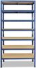 shelfplaza HOME 230x75x50 cm Schwerlastregal in blau mit 7 Böden und 125 kg Traglast pro Boden Bild 5