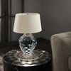 Elstead Samara Tischlampe klein hellblau Stoffschirm taupe 72cm Bild 4