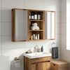 vidaXL Badezimmer-Wandschrank Altholz 30 x 10 x 50 cm Holzwerkstoff 889317 Bild 4