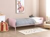 Bett mit Lattenrost BONNAC 90 x 200 cm Holz Pastellrosa Bild 3