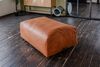 KAWOLA Sitzelement MIA Hocker Lederfaserstoff cognac 47 x 84 x 117 cm Bild 2