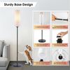 Ophy Stehlampe Moderne Stehleuchte mit Fernbedienung – dimmbar, Fußschalter, inkl. 9‑W‑LED – für Ecken & Wohnräume Bild 3