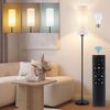 Ophy Stehlampe Moderne Stehleuchte mit Fernbedienung – dimmbar, Fußschalter, inkl. 9‑W‑LED – für Ecken & Wohnräume Bild 2