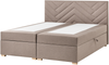 Boxspringbett mit Stauraum Stoff ESQUIRE 180 x 200 cm Taupe Bild 4