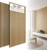 skølm 'Rune' 3D Akustikpaneele, Eiche, hochwertige Holzoptik Furnier und MDF, 120x60 cm, Wandpaneele mit Schallschutz, 2er Set Bild 1