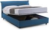 Dmora Apaia Doppelbett, Bettkasten mit abnehmbarem Bezug, gepolstertem Kopfteil und Bettkastenrahmen, 100 % Made in Italy, geeignet für Matratzen 160 x 200 cm, Blau Bild 5