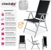 tectake Gartenstuhl 2er Set Gartenstuhl (2er Set, 2 St), klappbar Bild 2