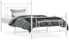 vidaXL Bettgestell mit Kopf- und Fußteil Metall Weiß 107x203 cm 374402 Bild 3