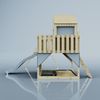 PolarPlay Spielturm Lasse aus Holz in Blau Bild 3