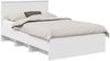vidaXL Bettrahmen mit Kopfteil Weiß 120 x 123 cm Holzwerkstoff 3408865 Bild 2