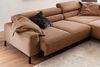 KAWOLA Sofa DELIA Ecksofa XL Cord rost mit motorischem Sitzvorzug Recamiere rechts 74 x 219 x 312 cm Bild 2