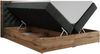Boxspringbett mit Multipocket-Matratze und Zwei Bettkästen, Doppelbett mit Stauraum - ALBERO 3 - 160 x 200 cm - Dunkelgrau Stoff - H3 Bild 5
