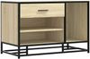 vidaXL Schuhbank Sonoma-Eiche 80x40x53,5 cm Holzwerkstoff und Metall 849225 Bild 2