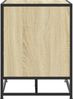 vidaXL Schuhbank Sonoma-Eiche 80x40x53,5 cm Holzwerkstoff und Metall 849225 Bild 5