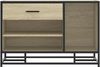 vidaXL Schuhbank Sonoma-Eiche 80x40x53,5 cm Holzwerkstoff und Metall 849225 Bild 4