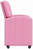 vidaXL Esszimmerstühle mit Rollen 2 pcs Rosa 57 x 67 x 95 cm Stoff 42017856 Bild 5