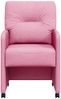 vidaXL Esszimmerstühle mit Rollen 2 pcs Rosa 57 x 67 x 95 cm Stoff 42017856 Bild 4