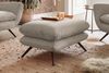 KAWOLA Sitzgruppe CHARME 3-Sitzer Sessel Hockerbank Cord steingrau 94 x 95 x 225 cm Bild 5