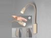 LED Bettlampe STEN Beige mit Kabel und Stecker, Gestensteuerung, Breite 4cm Bild 5
