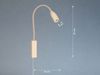 LED Bettlampe STEN Beige mit Kabel und Stecker, Gestensteuerung, Breite 4cm Bild 4