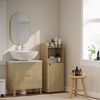 Badezimmerschrank mit verstellbarem Regal, 40 x 31 x 104 cm, Eiche Bild 2