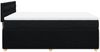 vidaXL Boxspringbett mit Matratze Schwarz 140x190 cm Stoff 3287467 Bild 5