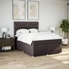 vidaXL Boxspringbett mit Matratze Dunkelbraun 140x200 cm Stoff 3293613 Bild 4