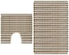 vidaXL Handgewebtes Badematten-Set Jute Stoff Natur und Weiß 133219 Bild 5