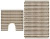vidaXL Handgewebtes Badematten-Set Jute Stoff Natur und Weiß 133219 Bild 4