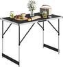 Woltu Campingtisch (1-St), Klapptisch höhenverstellbar, Aluminium Stahl MDF Bild 4