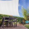 Lumaland Sonnensegel inkl. Befestigungsseile, 100% HDPE mit Stabilisator für UV Schutz, Rechteck 2x3 Meter weiß Bild 2