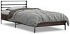 vidaXL Bettgestell Braun Eichen-Optik 100x200 cm Holzwerkstoff Metall 845591 Bild 2