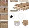 Standregal Metallregal 6-Ablagen Holz 60 x 28 x 180 cm weiß-eiche hell Bild 4