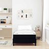 vidaXL Boxspringbett mit Matratze Schwarz 80 x 200 cm Stoff 3398446 Bild 3