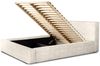 Polsterbett Doppelbett OMAHA 140x200cm Komplettset in Stoff Macau Pearl Bild 2