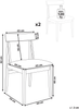 Esszimmerstuhl 2er Set ISLE Holz Beige Bild 2