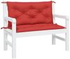 vidaXL Gartenbank-Auflagen 2 Stk. Rot 100x50x7 cm Oxford-Gewebe 361665 Bild 3