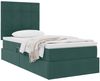 vidaXL Aufbewahrungsbett mit Matratze Dunkelgrün 90 x 190 cm Samt 3372000 Bild 3