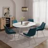 Esstisch Loyd Weiß/Grau 120 x 120 cm ausziehbar Vicco Bild 3
